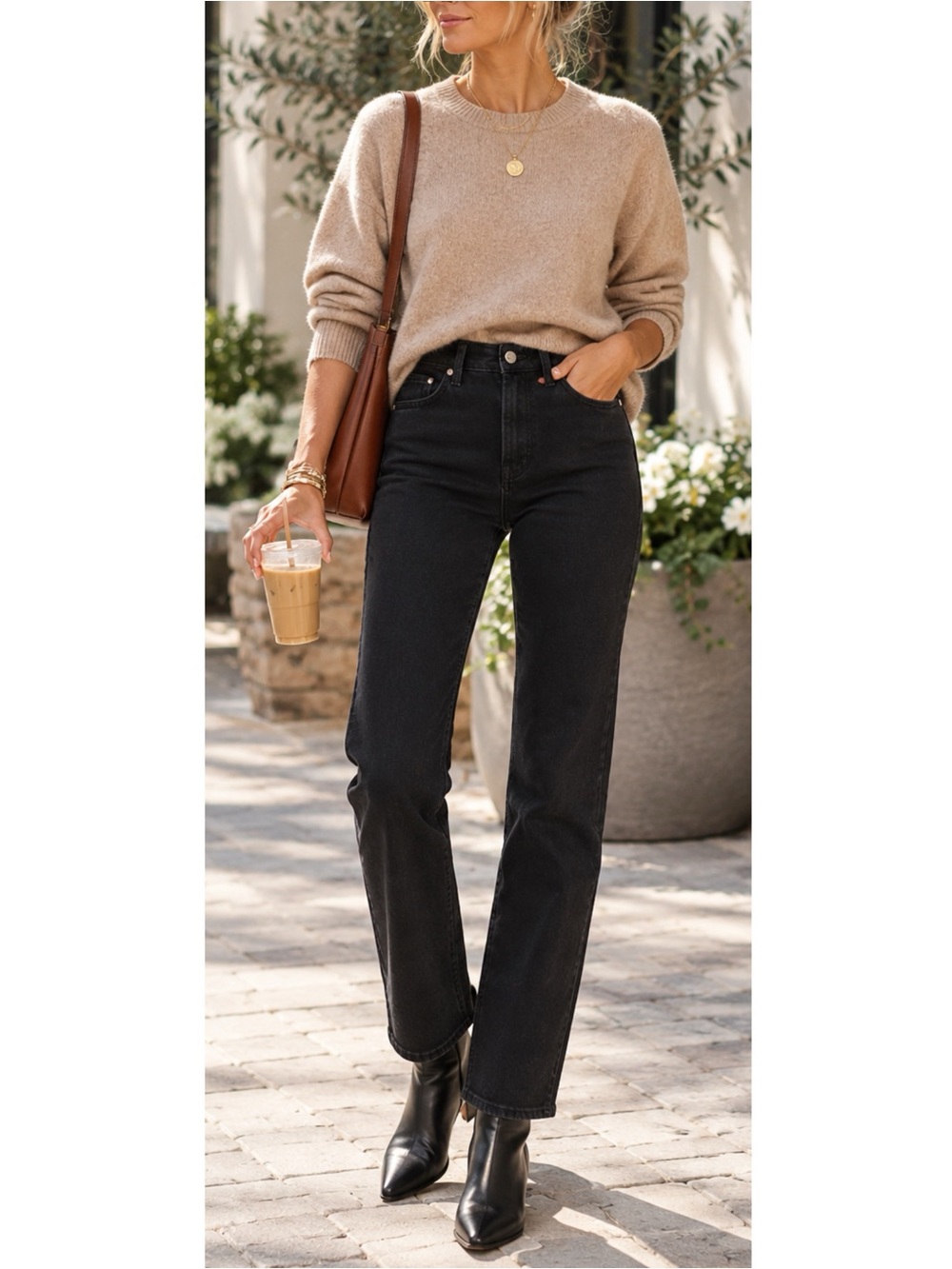 Madewell The Longline Straight Jeans Women’s Size 29 Black Denim High Rise New